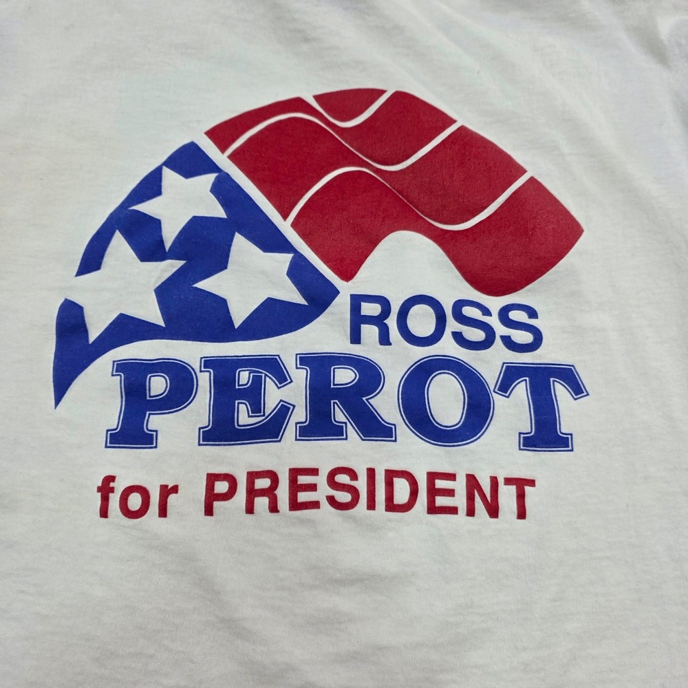 Vintage Ross Perot for President 1992‎ Shirt XL All Sport Tag Political USA Made